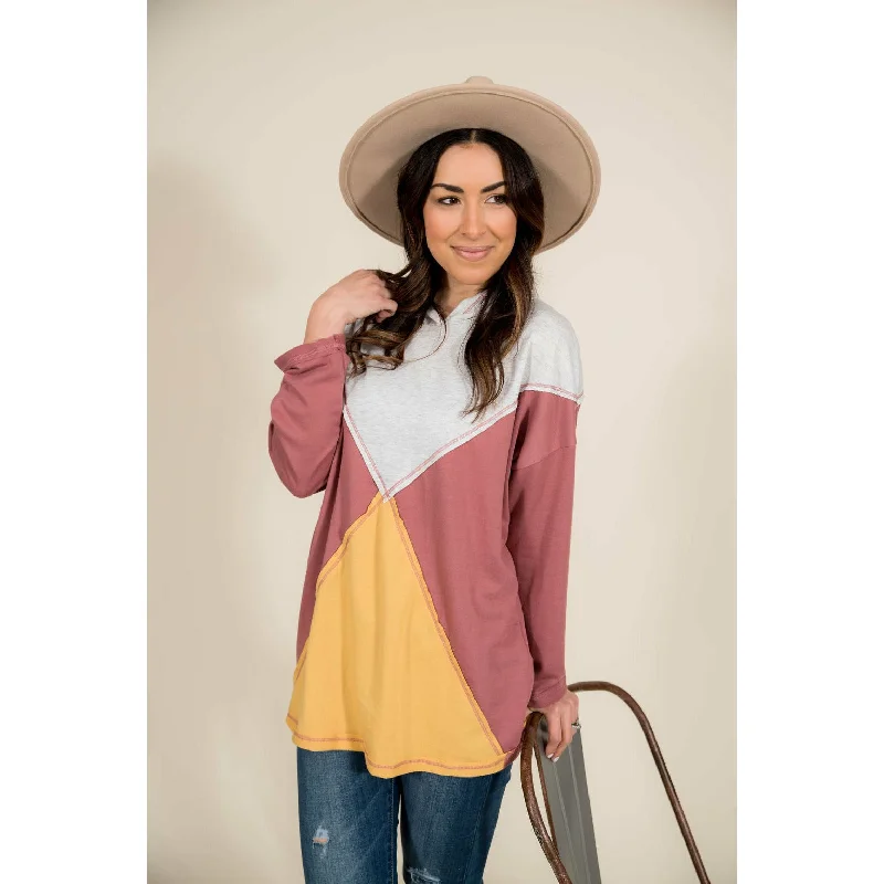 Relaxed Fashion Designer Hoodie Raw Edge Stitch Hoodie
