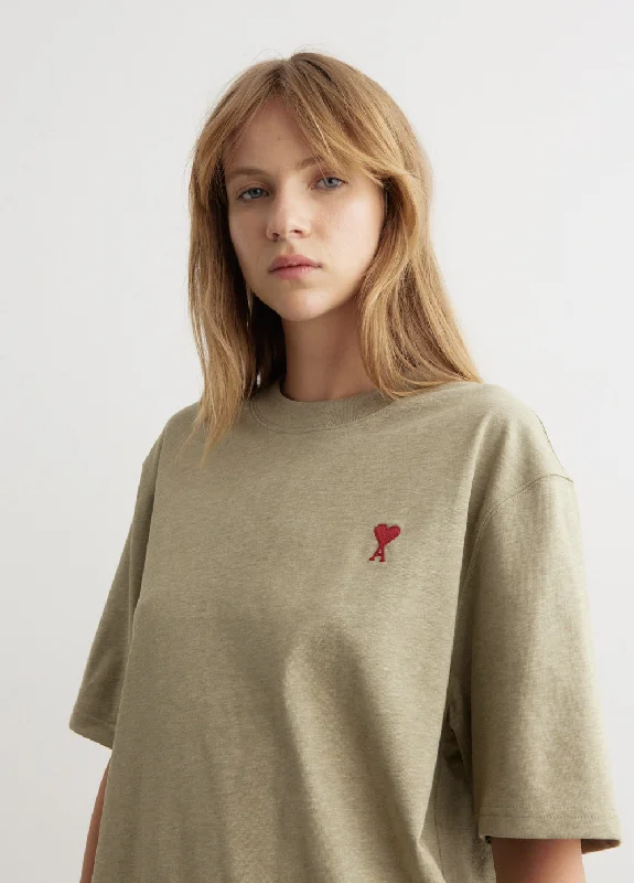 Warm Wear Embroidered t-shirt for women Red ADC T-Shirt