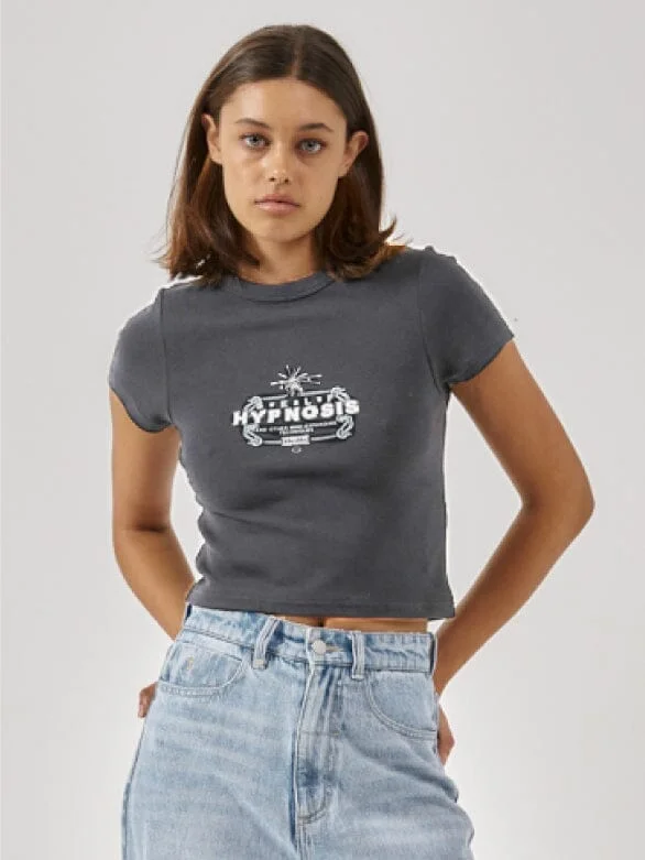 Casual Comfort Tie-dye oversized t-shirt Self Hypnosis Y2K Tee - Merch Black