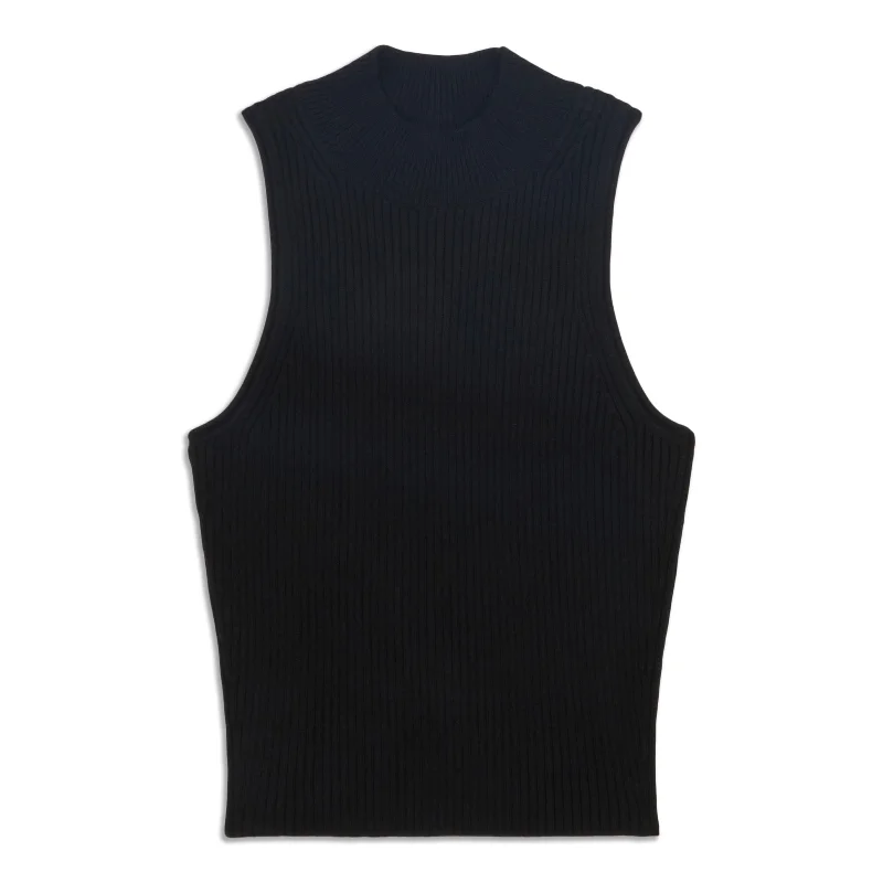 Simple Comfort Silk-Blend Knit Tank Top - Resale