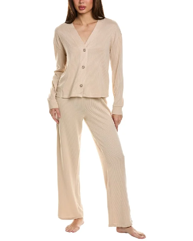 Urban Comfort Knit Tunic with Pockets Splendid 2pc Cardigan & Straight Leg Pant Set
