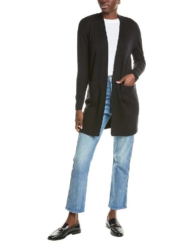 Light Comfort Knit Sweater with Ruching Splendid Retreat Cashmere-Blend Cardigan