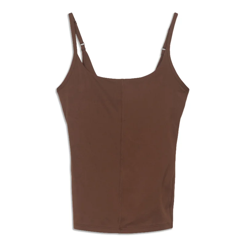 Effortless Elegance Straight Strap Close-to-Body Shelf Tank Top - Resale