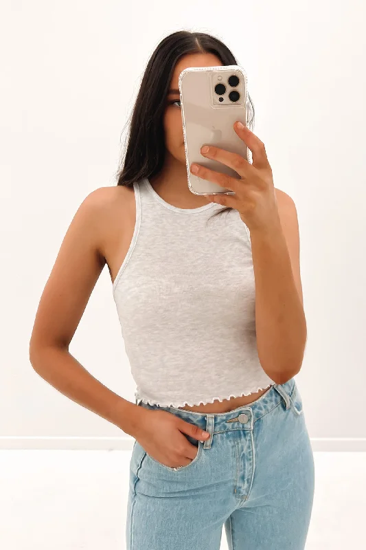 Everyday Comfort Ribbed tank top for women Take You Away Tank Snow Marle