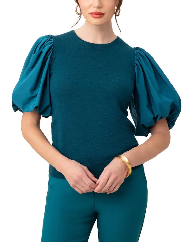 Fresh Comfort Lightweight Trina Turk Rhea Wool Pullover