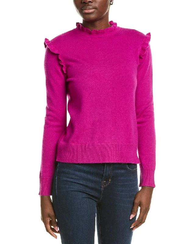 Relaxed Fit Wear Breathable tyler böe Ruffle Cashmere Sweater