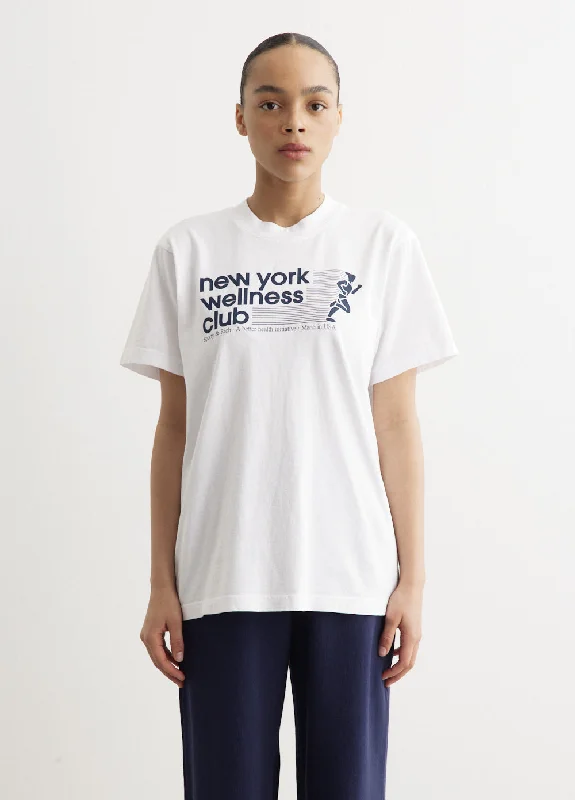 Versatile Casuals Simple casual women’s t-shirt USA Wellness Club T-Shirt