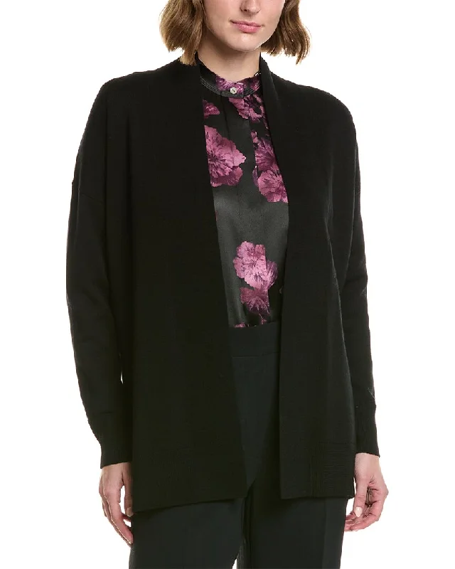 Cozy Outerwear Chic Knit Pullover Vince Drop Shoulder Wool Cardigan