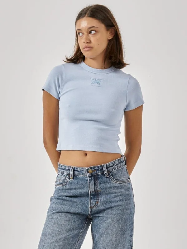 Soft Textures Classic women’s tee Vision of You Y2k Tee - Sky Blue