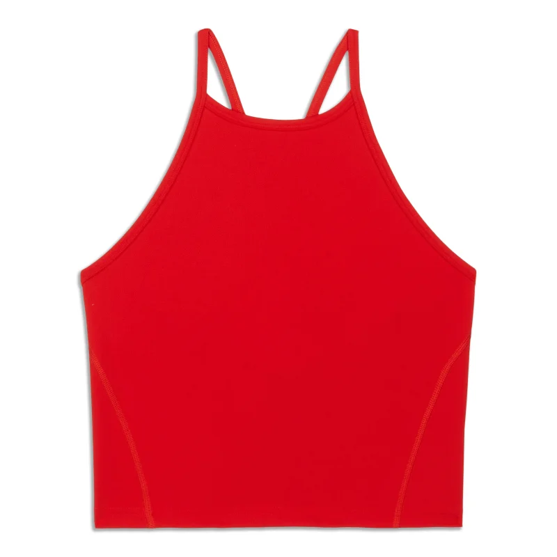 Layered Style Wunder Train High-Neck Cross-Back Tank Top - Resale