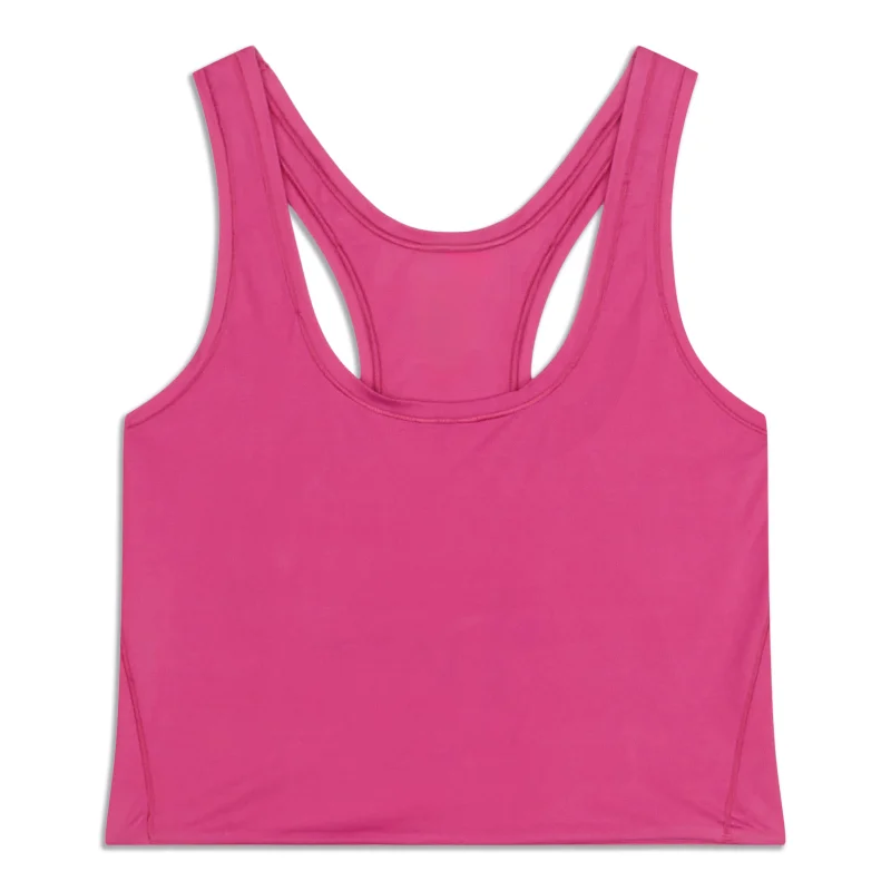 Easygoing Style Wundermost Ultra-Soft Scoop-Neck Cropped Tank - Resale