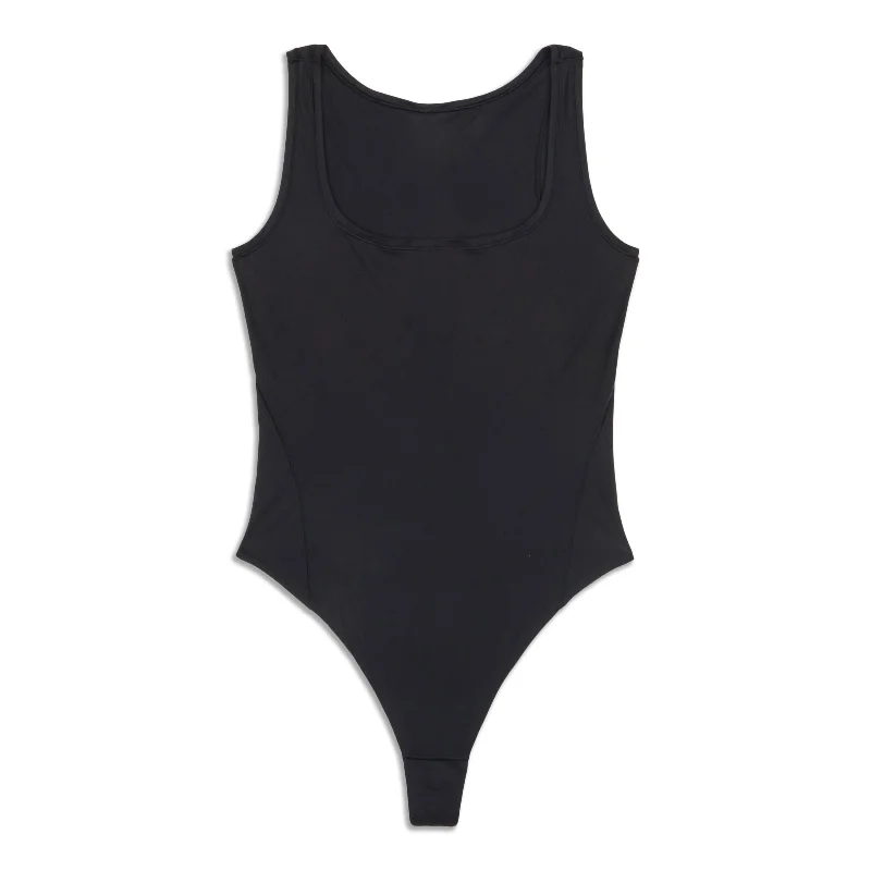 Trendy Looks Wundermost Ultra-Soft Square-Neck Sleeveless Bodysuit - Resale