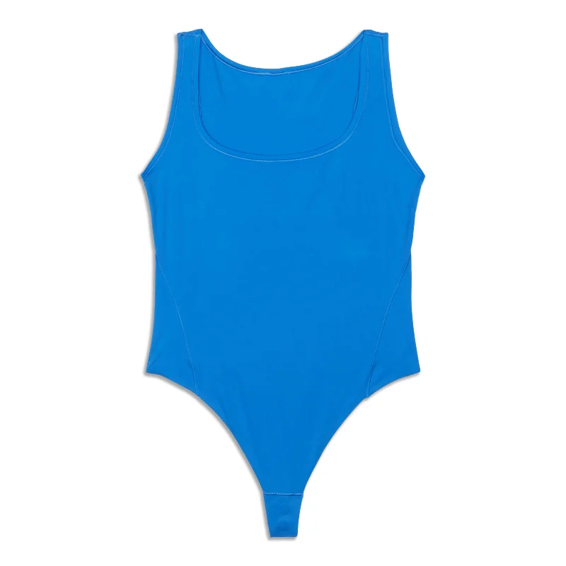 Easy Fashion Wundermost Ultra-Soft Square-Neck Sleeveless Bodysuit - Resale