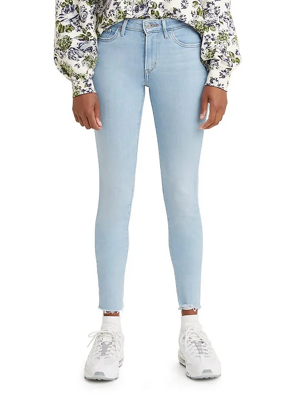 Relaxed Fashion Formal women’s pants 711 Womens Distressed Light Wash Skinny Jeans