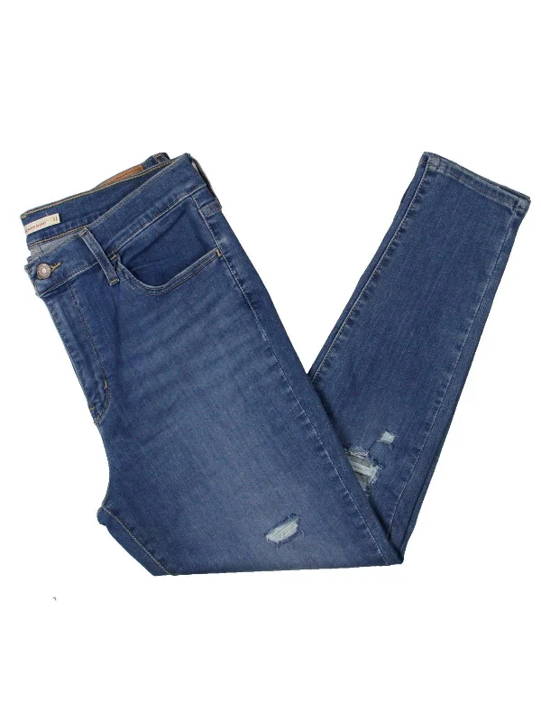 Cozy Layers Track pants for women 720 Womens Destroyed High Rise Skinny Crop Jeans