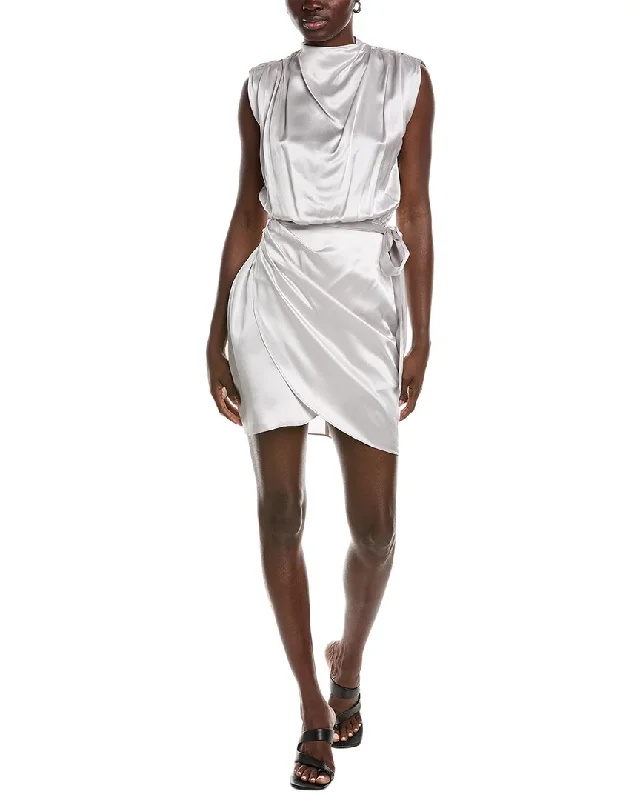 Comfortable Jeans Amanda Uprichard Fabiola Silk Mini Dress