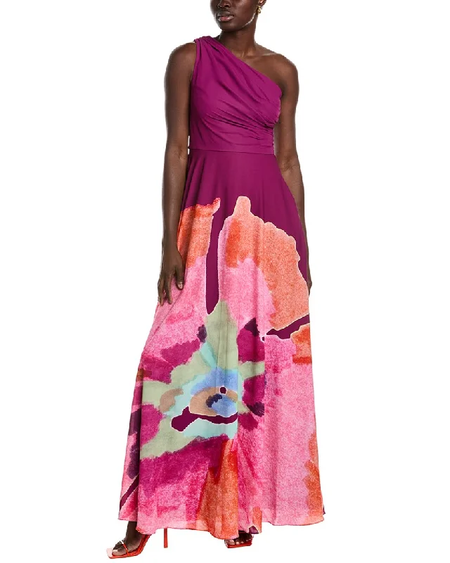Comfortable Dresses AMUR Atlas One-Shoulder Gown