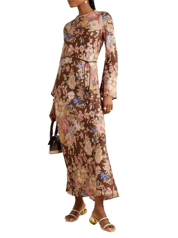 Everyday Style August Bias Dress In Chocolate