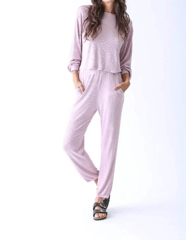Modern Chic Barrett Vintage Wide Rib Pant In Primrose