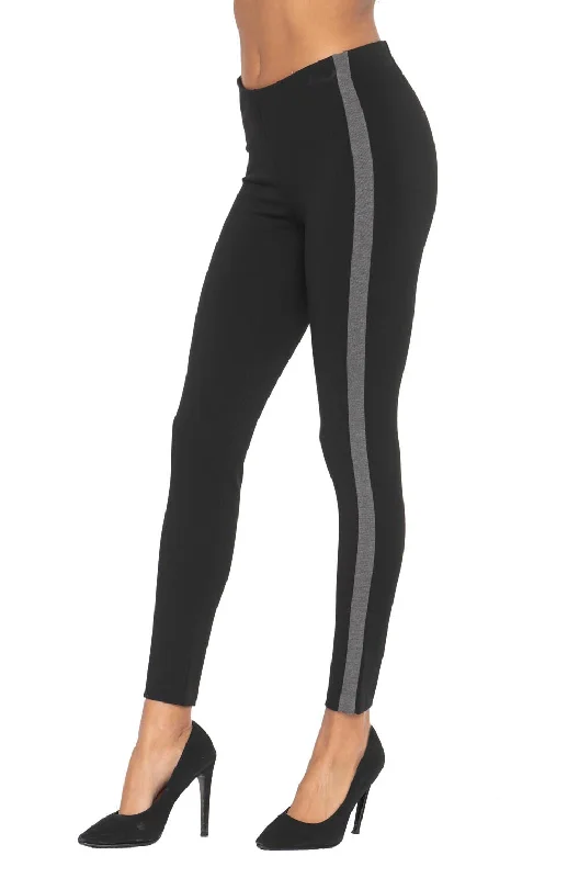 Soft Feel Distressed women’s pants Black Dressy Legging With Gray Detail LIOR Paris Pants Soft Feel Distressed women’s pants Black Dressy Legging With Gray Detail LIOR Paris Pants