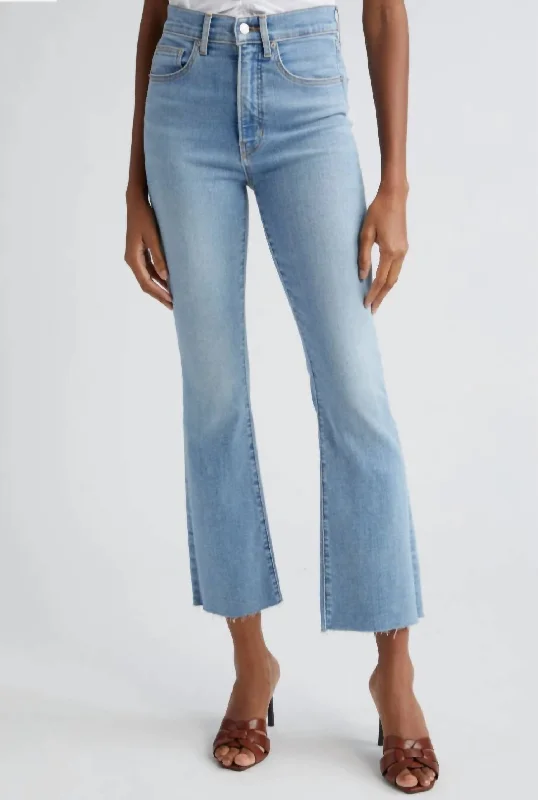 Sporty Comfort Modern wide-leg trousers Carolina Ankle Skinny Flare Jeans In Nova