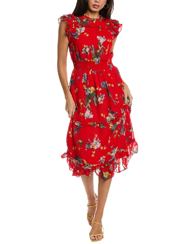 Comfortable Sweaters CeCe Smocked Waist Midi Dress