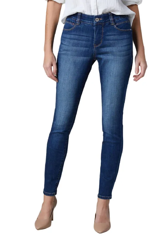Comfortable Jeans Vintage wide-leg trousers Cecilia Mid Rise Skinny Jean In Thorne Blue Comfortable Jeans Vintage wide-leg trousers Cecilia Mid Rise Skinny Jean In Thorne Blue
