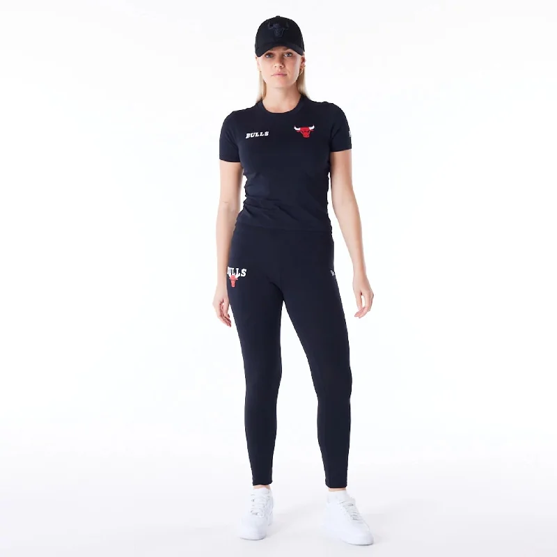 Light Fit Soft leggings Chicago Bulls Womens NBA Team Logo Black Leggings