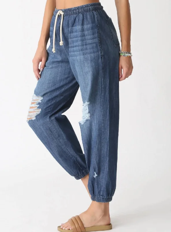 Soft Clothing Clifton Pant In Denim