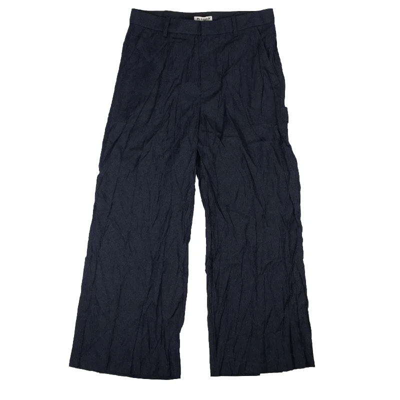 All-Day Comfort Collegiate Navy Silky Carpenter Pants