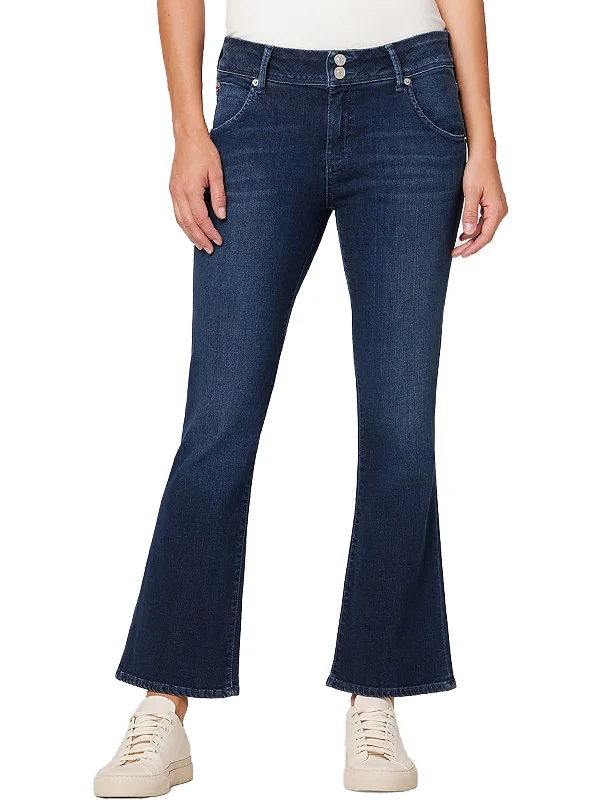 Comfortable Dresses Distressed cargo pants Collin Womens Mid-Rise Cropped Bootcut Jeans