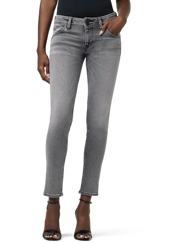 Layered Comfort Cozy wool pants Collin Womens Mid-Rise Stretch Skinny Jeans