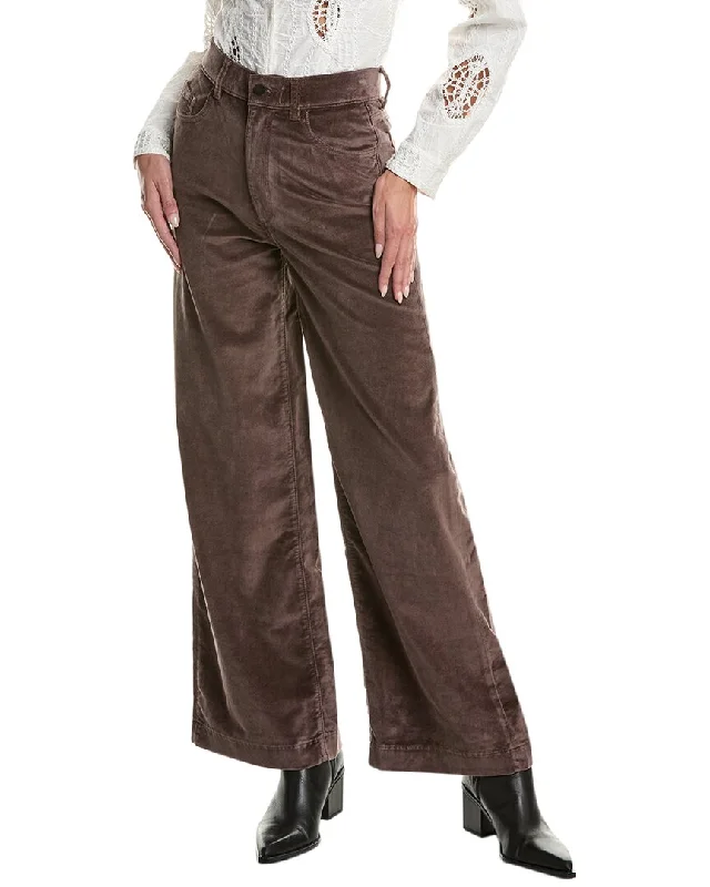Simple Style Outdoor cargo pants DL1961 Hepburn Pearl Grey Wide Leg Jean