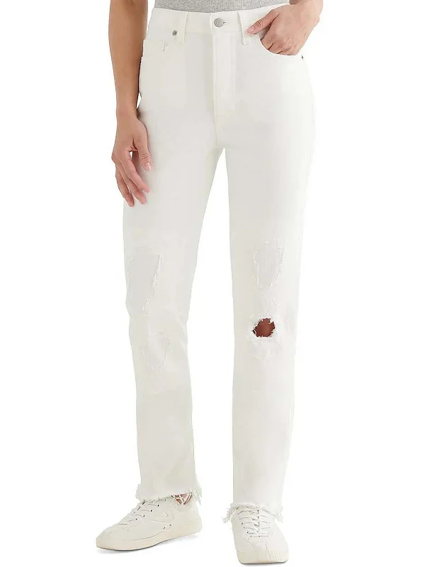 Soft Textures Comfort-fit women’s pants Drew Womens High Rise Distressed Mom Jeans