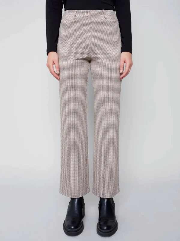 Comfort Fit Flare Leg Knit Pant In Almond