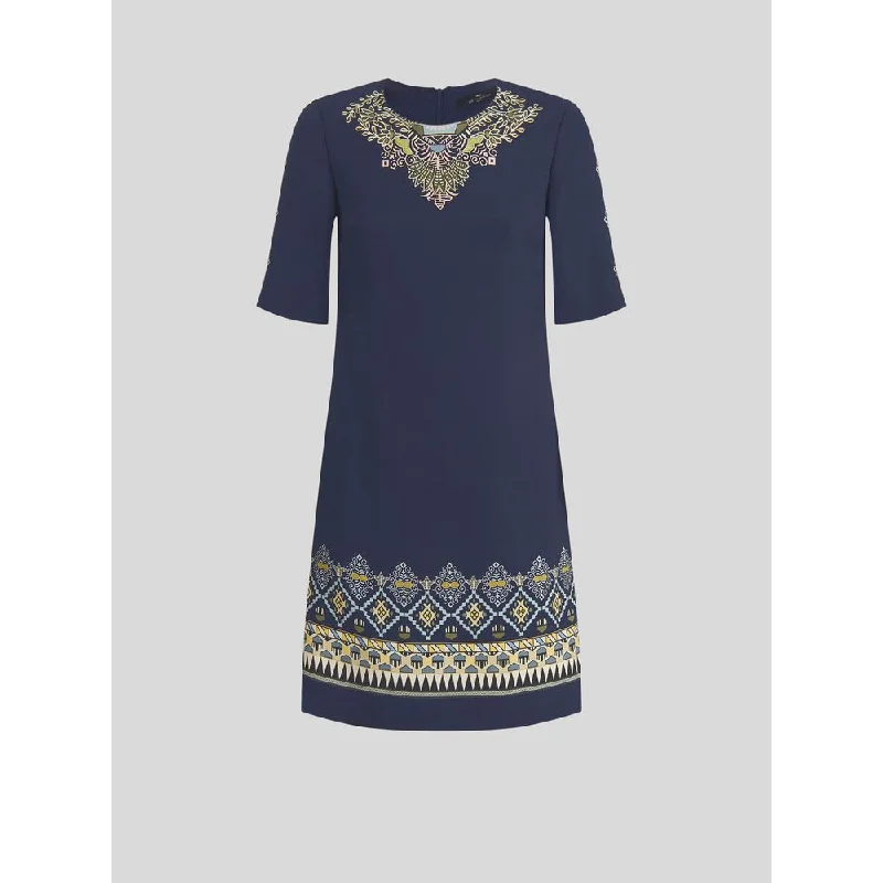 Easy Style Geometric Pattern Tunic Dress
