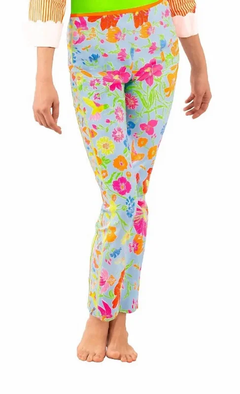 Casual Fit Wear Stylish leather pants Gripeless Pull On Pants Birds & The Bees In Periwinkle Casual Fit Wear Stylish leather pants Gripeless Pull On Pants Birds & The Bees In Periwinkle