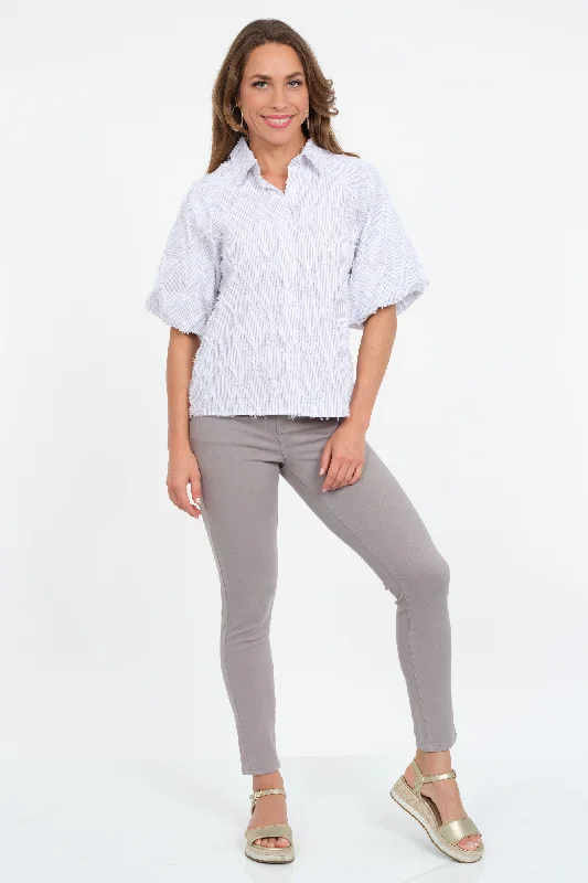 Lounge Chic Chic wide-leg trousers Stretchy Color Skinny Jeans Jane Lior Paris