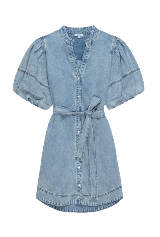 Simple Comfort Kingsley Dress In Faded Indigo