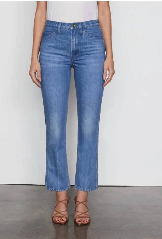Smart Comfort Ribbed leggings Le Italien Straight Leg Jeans In Pure Blue