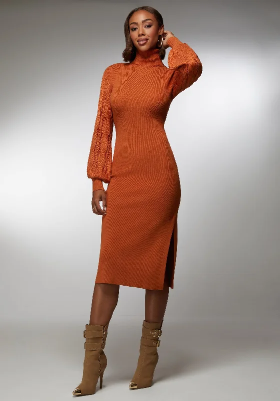 Minimal Comfort Midi Sweater Dress