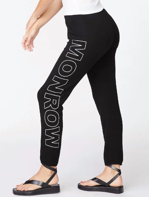 Trendy Wear Monrow Monrow Sweatpants In Black