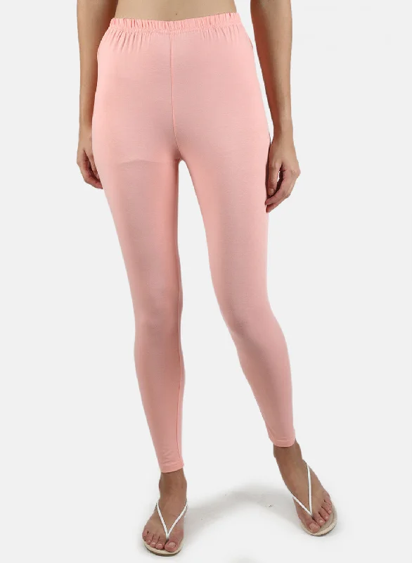 Soft Style Soft leggings Women Peach Plain Legging