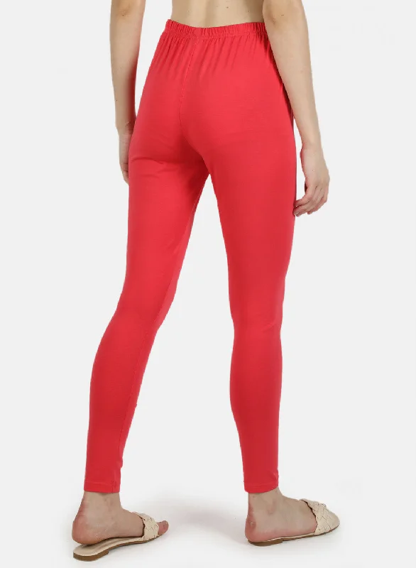 Cozy Chic Colorful leggings Women Pink Plain Legging