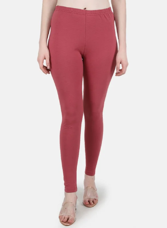 Soft Wear Performance leggings Women Pink Solid Legging