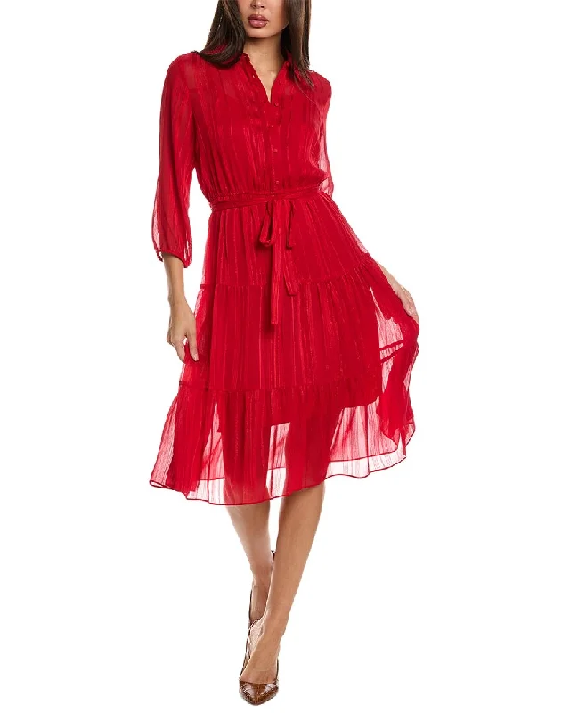 Comfortable Dresses Nanette Nanette Lepore Tiered Shirtdress