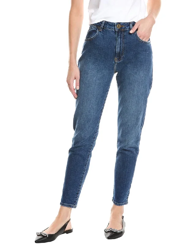 Comfy Chic Wear Stretch denim pants One Teaspoon Legends Power Blue High Waist Mom Jean Comfy Chic Wear Stretch denim pants One Teaspoon Legends Power Blue High Waist Mom Jean