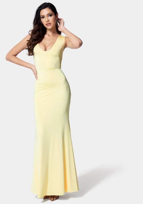 Cozy Fit Wear Open Back Gown