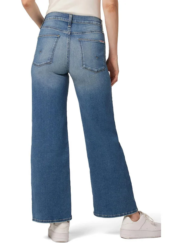 Modern Comfort Pleated front trousers Rosalie Womens High Rise Medium Wash Wide Leg Jeans Modern Comfort Pleated front trousers Rosalie Womens High Rise Medium Wash Wide Leg Jeans