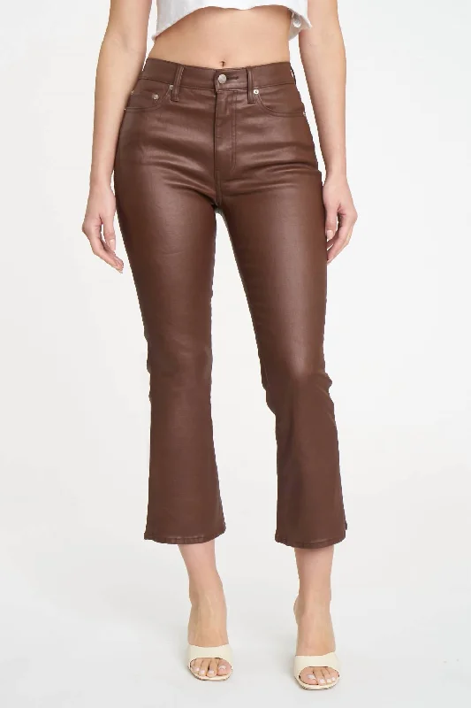 Light Comfort Shy Girl Pant In Coated Espresso